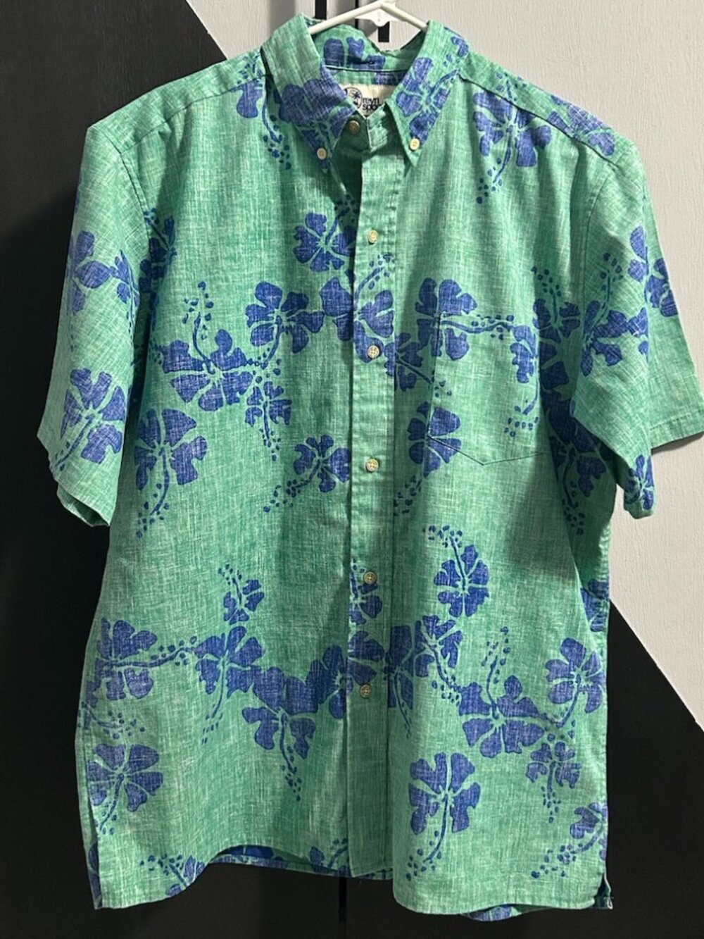 Reyn Spooner 50th State Flower Hawaiian Button-Down Shirt Men's L